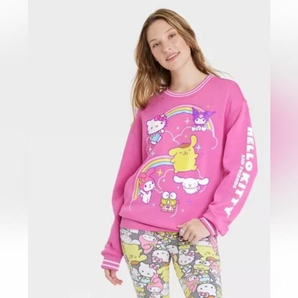 NWOT Hello Kitty and Friends Rainbow Sweatshirt - Picture 1 of 5